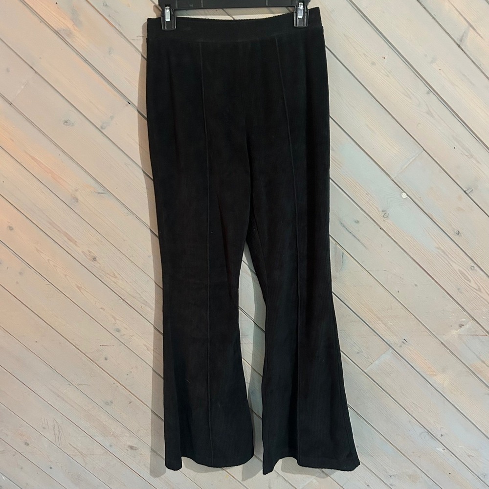 Aerie Corduroy‎ Flare Leggings Pants Women's Black Casual Stretch Comfortable